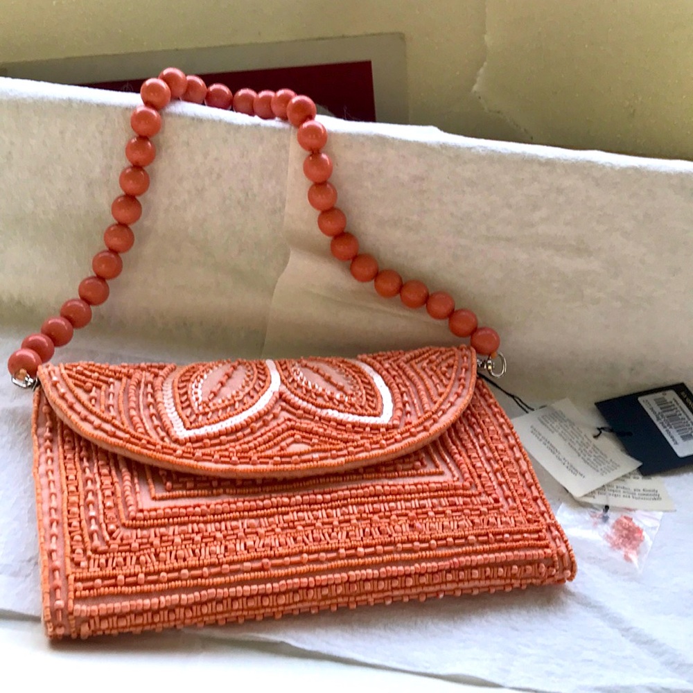 AMERICA & BEYOND Pink In pastel Color Clutch NWT